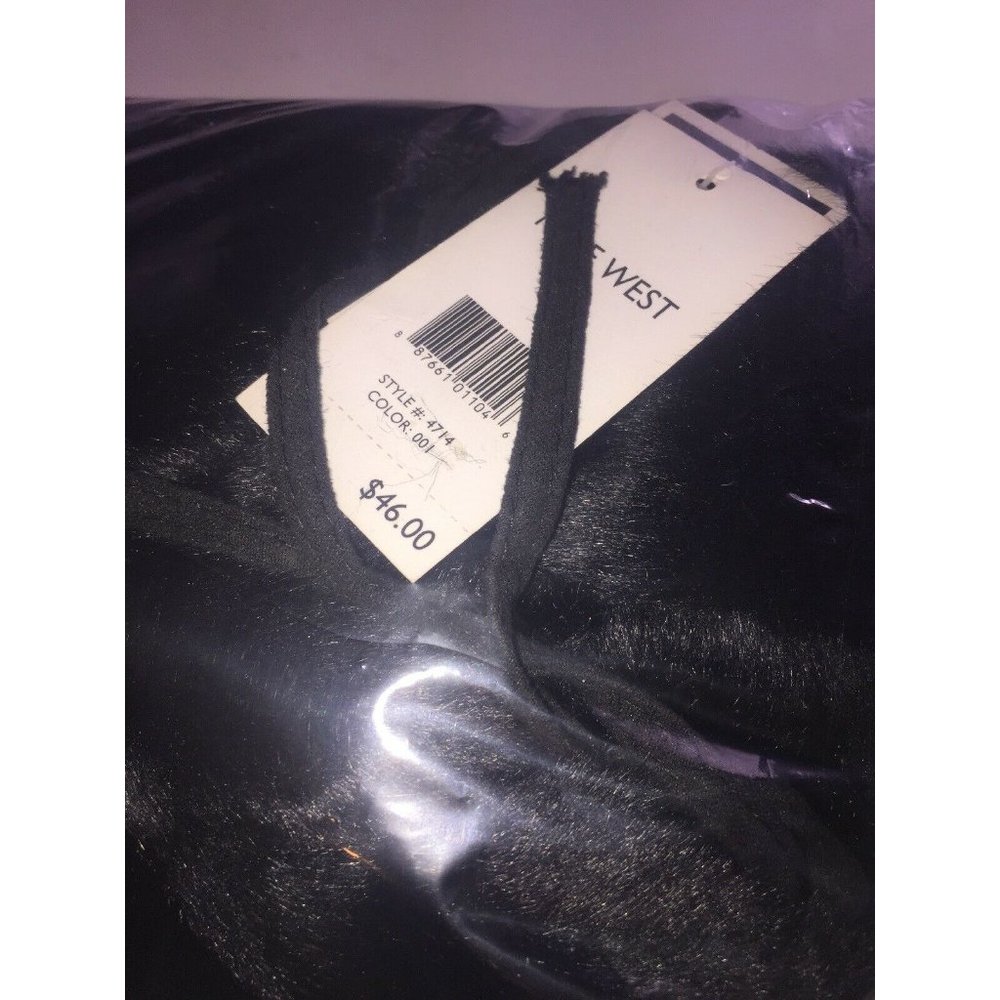 Nine West Faux Fur Trooper Hat , Black, Retail $46 - Picture 4 of 4